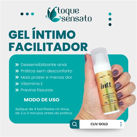 Gel Dessensibilizante Anal Cliv Gold G Intt Toque Sensato