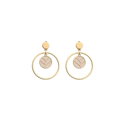 Boucles D Oreilles Cadettes Dor Laque Nude Sur Bijourama R F Rence