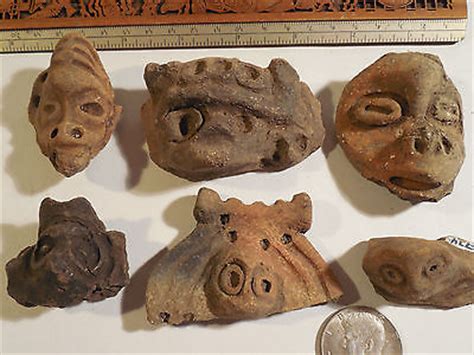 Taino Heads Numbered Pre-Columbian Archaic Ancient Artifacts Arawak ...