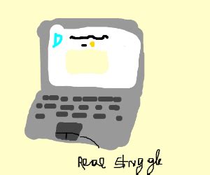 Having to use a laptop touchpad when drawing - Drawception