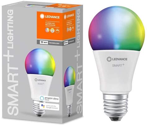 LEDVANCE SMART WiFi Classic Multicolour 60 9W 2700 6500K E27 RGBW Ab 7