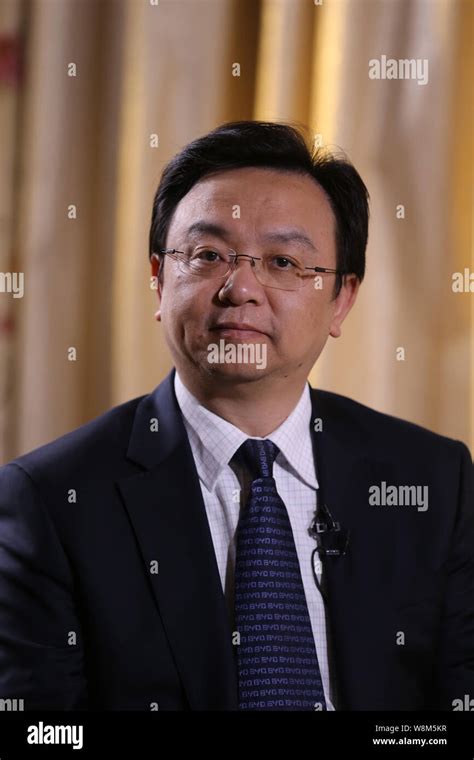 Wang Chuanfu, Chairman and President of BYD, is pictured at an ...