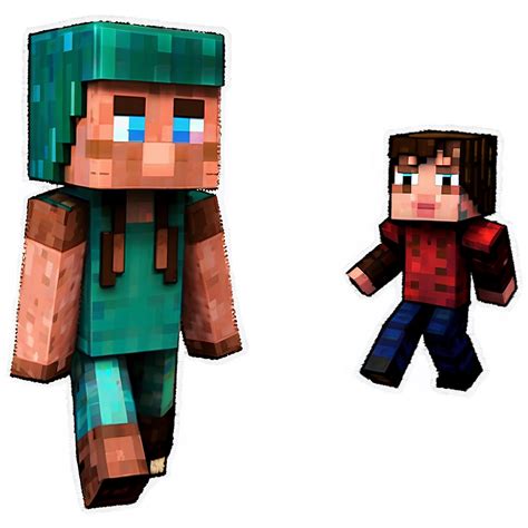 Download Steve And Villager Minecraft Png 05242024