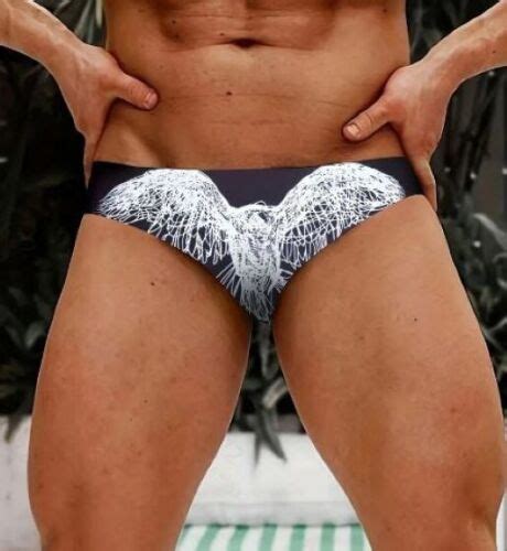New Men S Sexy Bird In Flight Low Rise Style Swim Bikini W Pouch Gay Interest EBay