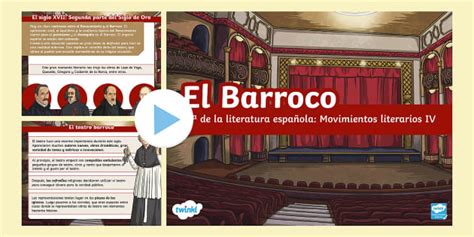 Presentación El Barroco Hª de la literatura española Movimientos