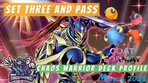 Yugioh Chaos Warrior Deck Profile Goat Format Youtube