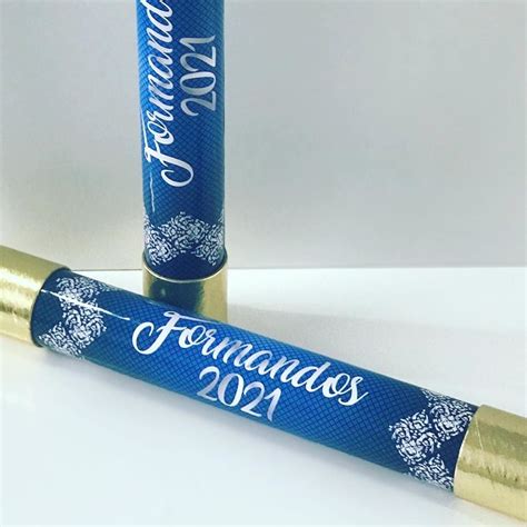 Canudo Personalizado Para Formatura No Elo Dani Art S A B F