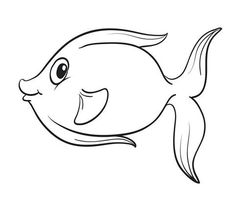 Fish Drawing Outline at PaintingValley.com | Explore collection of Fish Drawing Outline