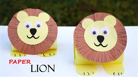 Paper Lion 🦁 How to Make Paper Lion 📃 DIY Paper Animal Crafts 👍 Easy ...