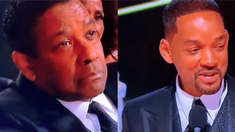 A Tearful Will Smith Had To Be Pulled Aside And Consoled By Denzel