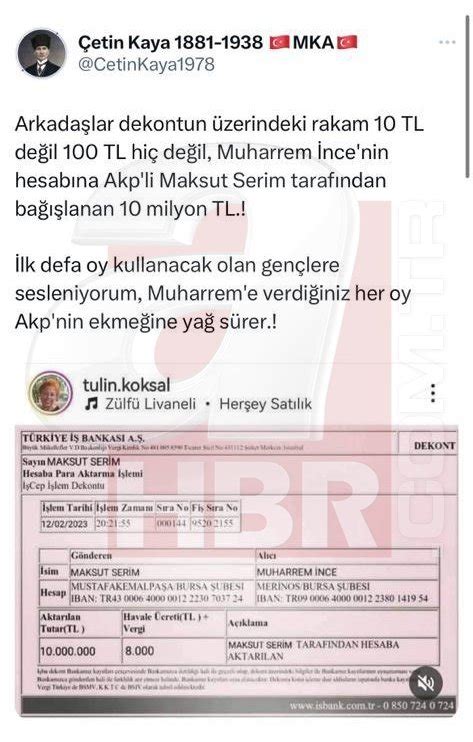 Muharrem İnceye FetÖ Tarzı Kumpas İşte Sahte Dekont Olayının Perde Arkası