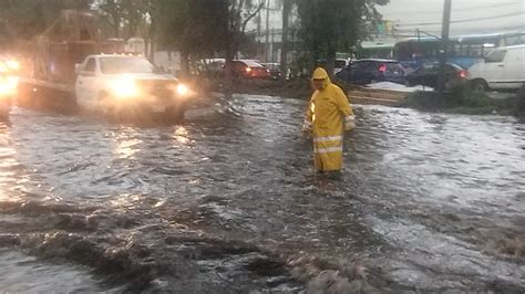 Se Registran Encharcamientos Por Lluvias En Tlalnepantla