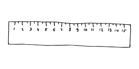vector ruler clipart hand drawn office supplies  print web