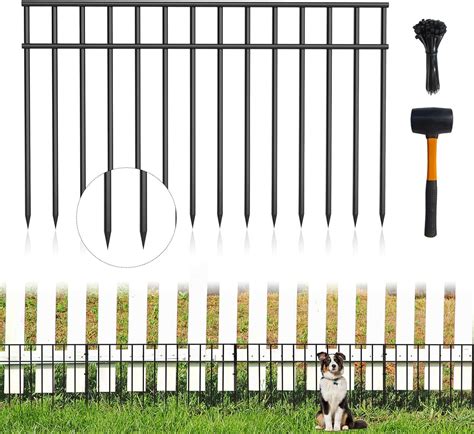 Ambikun Dig Defence Animal Barrier 15pack 24×15 Inch Black Metal