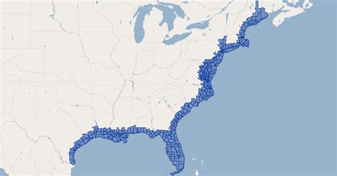 Coastal FEMA Flood Zones - United States of America | GIS Map Data | US ...