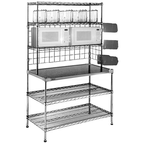 SS304 Wire shelving Kitchen Workstations with Adjustable Wire Shelves ...