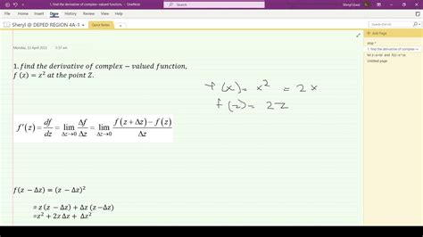 Introduction To Complex Differentiation Youtube