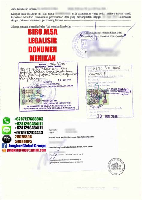 LEGALISIR DOKUMEN DI KEDUTAAN BELANDA