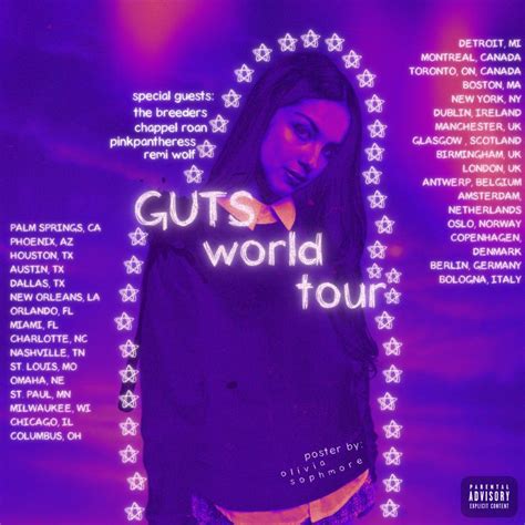 Guts World Tour Poster Made By Me Music Poster Ideas Tour Posters