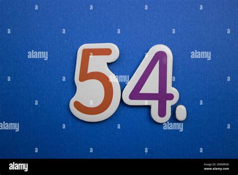 number     blue background photographed