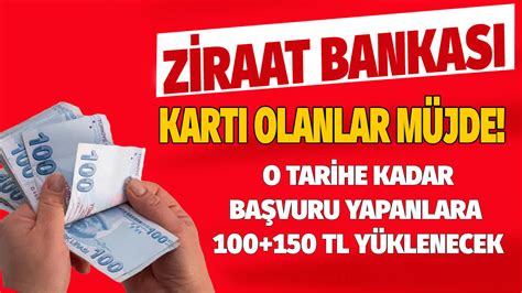 Ziraat Bankas Kart Olanlara Duyuru Geldi O Tarihe Kadar Ba Vuruda