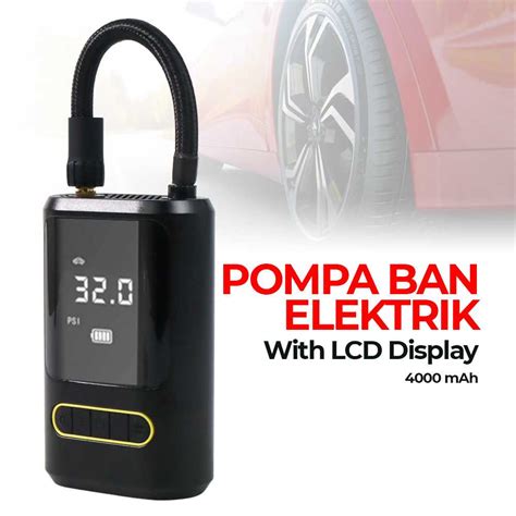 Jual EAFC Pompa Ban Elektrik Mini Tire Inflator With LCD Display