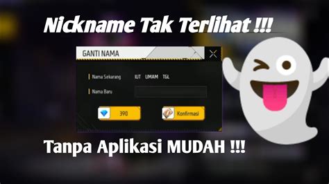 Spasi Nama Ff Cara Membuat Nickname Ff Hilang Kosong Tutorial Terbaru