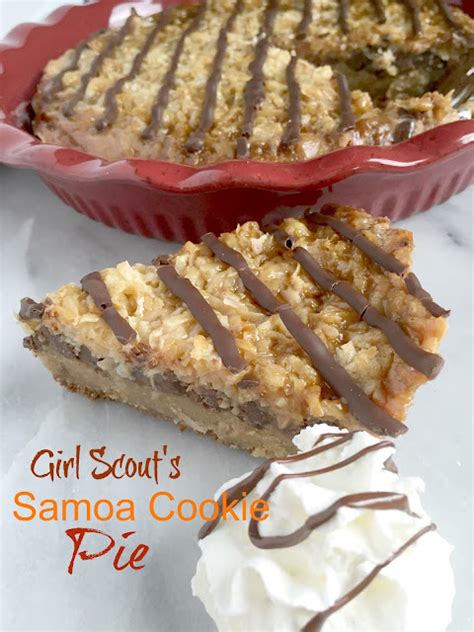 Salted Caramel Girl Scouts Samoa Cookie Pie Purple Chocolat Home