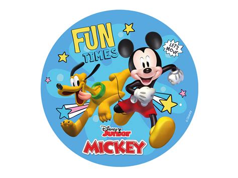 Dekoracyjny opłatek tortowy Myszka Mickey 15 5 cm 1 szt Dobra