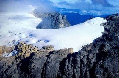 scatter brain: geography. climate: puncak jaya, snow, glacier