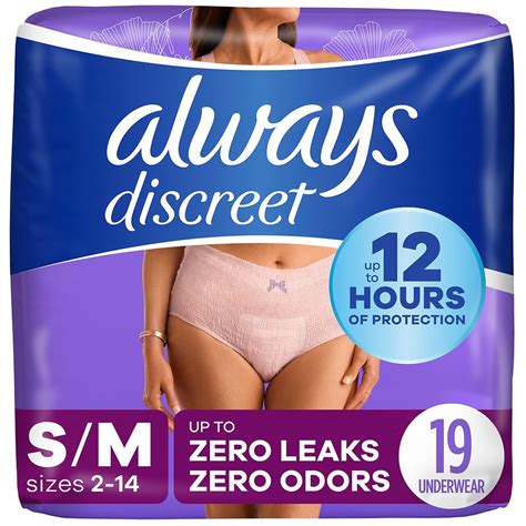 Always Discreet Adult Incontinence Underwear And Postpartum Underwear S M Walgreens