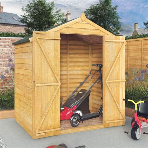 Mercia Overlap Apex Double Door Shed X Windowless One Garden