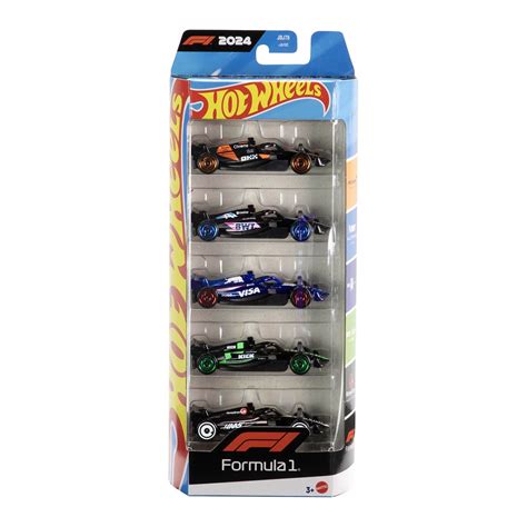 Pack 5 Hot Wheels Formula 1 2024 JGF58 Paulo Da Venda Miniaturas
