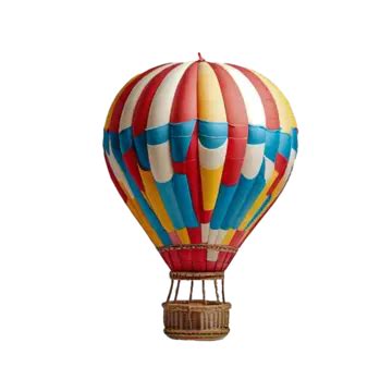 Air Ballon Isolated On White Background D Air Ballon Flying Ballon