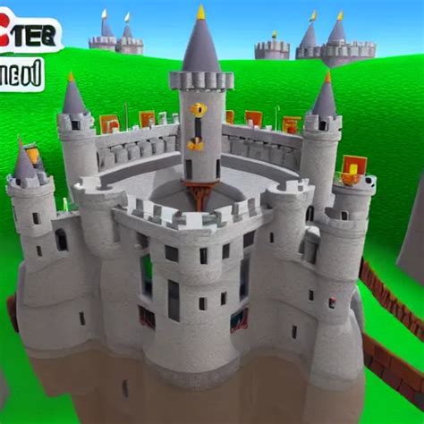 Super Mario 64 Castle Rendered In Unreal Engine Stable Diffusion