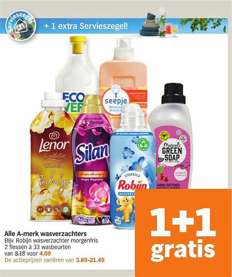 Alle A Merk Wasverzachters Aanbieding Bij Albert Heijn 1Folders Nl