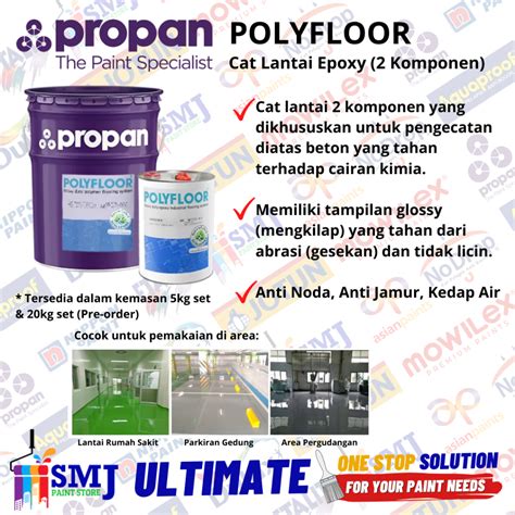 Jual Cat Dasar PROPAN EPOXY POLYFLOOR PRIMER PFP 261 2K SB 5KG Set