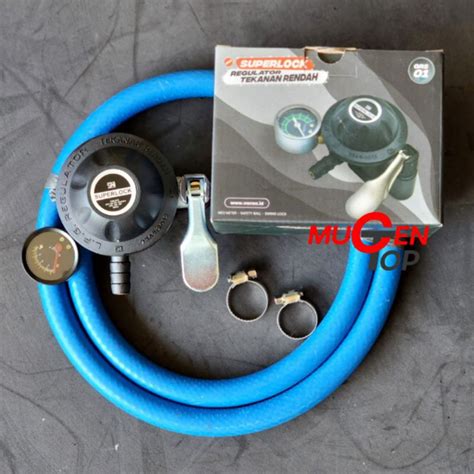 Jual Regulator Superlock Grs Selang Biru High Pressure Lapis