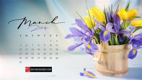 March 2024 Calendar Desktop Wallpapers - Darda Moreen