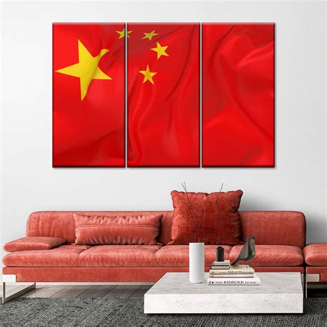 Rippled Chinese Flag Wall Art: Canvas Prints, Art Prints & Framed Canvas