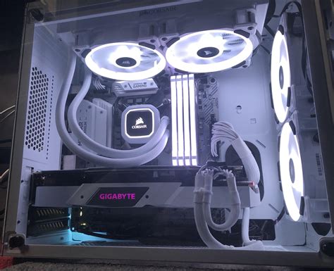 Fell In Love With The Corsair White Pc Build Template When I First Saw It Maybe A Little Too