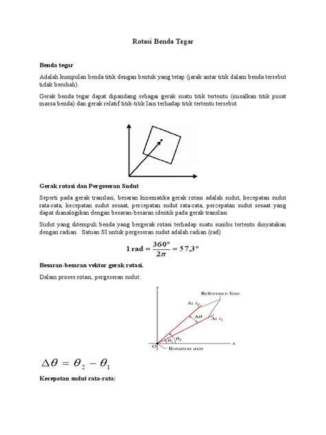 Rotasi Benda Tegar | PDF