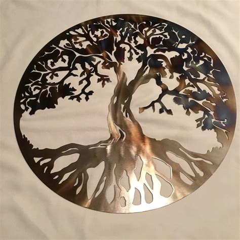 Arte de pared de metal del árbol de la vida decoración de jardín