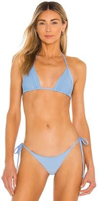 Frankie S Bikinis Sky Ribbed Bikini Top Shopstyle Two Piece Swimsuits