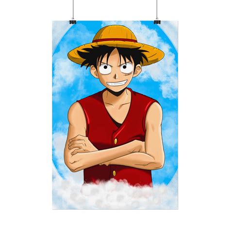 Straw Hat Luffy Rolled Poster - Etsy