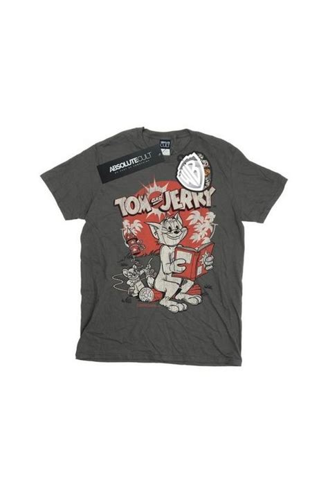 T Shirts Rocket Prank Cotton Boyfriend T Shirt Tom And Jerry