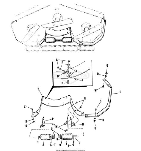 Simplicity 990670 42 Rotary Mower Parts Diagram For Mower Underside