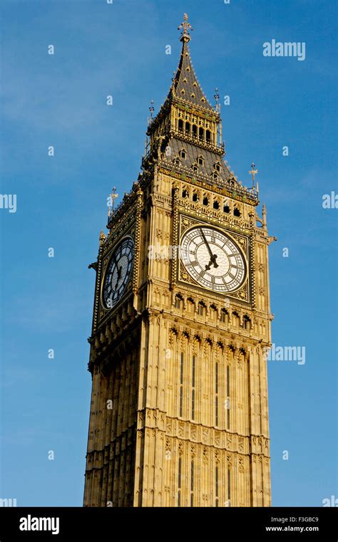 Big Ben Great Bell Clock Tower London England United Kingdom