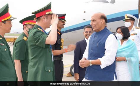 Rajnath Singh Arrives In Vietnam For 3 Day Visit To Further Defence Ties Vietnam Embassy In India