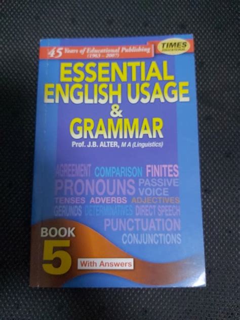 Essential English Usage And Grammar Book 5 Hobbies And Toys Books